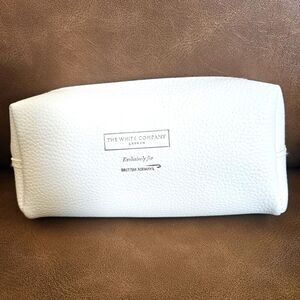 The White Company London White Empty Toiletry Bag Exclusively British Airways
